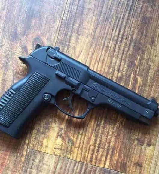 Image of Gun Pistol Lighter Heavy Weight Metal Body Real and Original Like Gun Pistol for Decorative, Smoking Filled with Gas (608 Black) (Black)