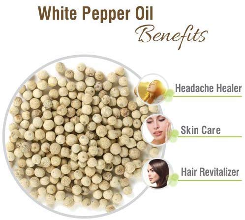 Image of Salvia White Pepper Oil (Piper Nigrum) 100% Pure & Natural With Dropper 50Ml