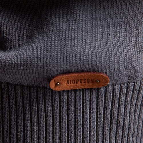 Men's Cable Knit Pullover Sweater Classic Crewneck Sweater Soft Casual Sweaters with Ribbing Edge 6