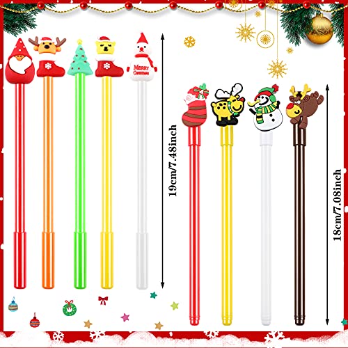 SANNIX 50 bolígrafos gel Navidad multicolor para niños miniatura 2