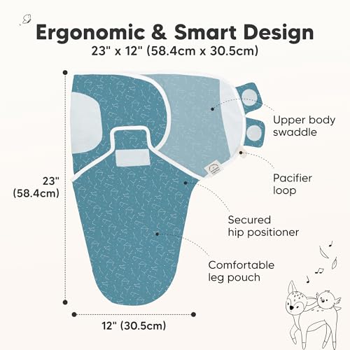 Image of 3-Pack Organic Baby Swaddle Sleep Sacks - Swaddles for Newborns, Infant 0-3 Months, Baby Girls, Boys, Soft & Snug Newborn Sleep Sack, Nursery Swaddling Blankets (Galaxy, OS)