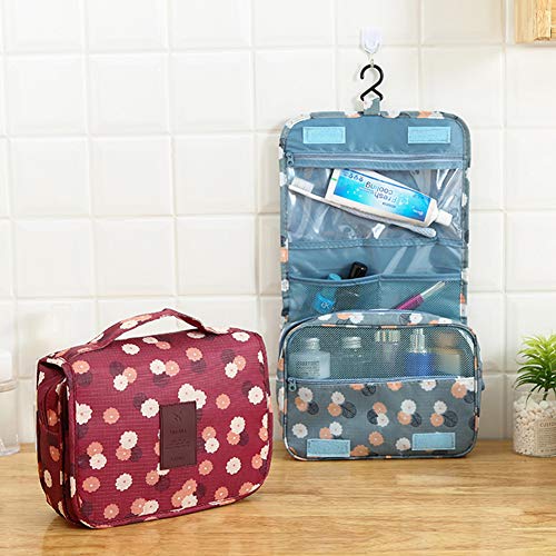 Sechunk Waterproof Travel Toiletry Bags Hanging Multi-Function Cosmetic Bag Makeup Bag For Women #TOP4