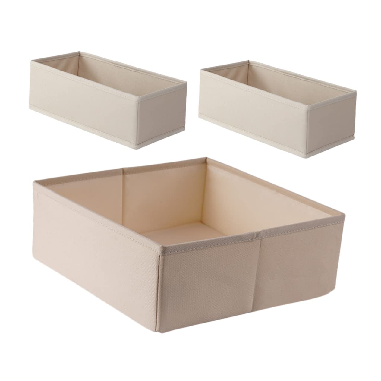 3piezas Organizador De Ropa Interior Compartimentos Caja Almacenamiento Sujetadores Calcetines Fácil Limpieza