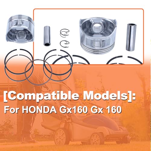 Image of For Honda GX160 Replacement Piston Set with OEM Code 13101-ZF7-010, Gasket Kit, Spark Plug, and More - Complete Upgrade For Enhanced Per For mance (68mm)