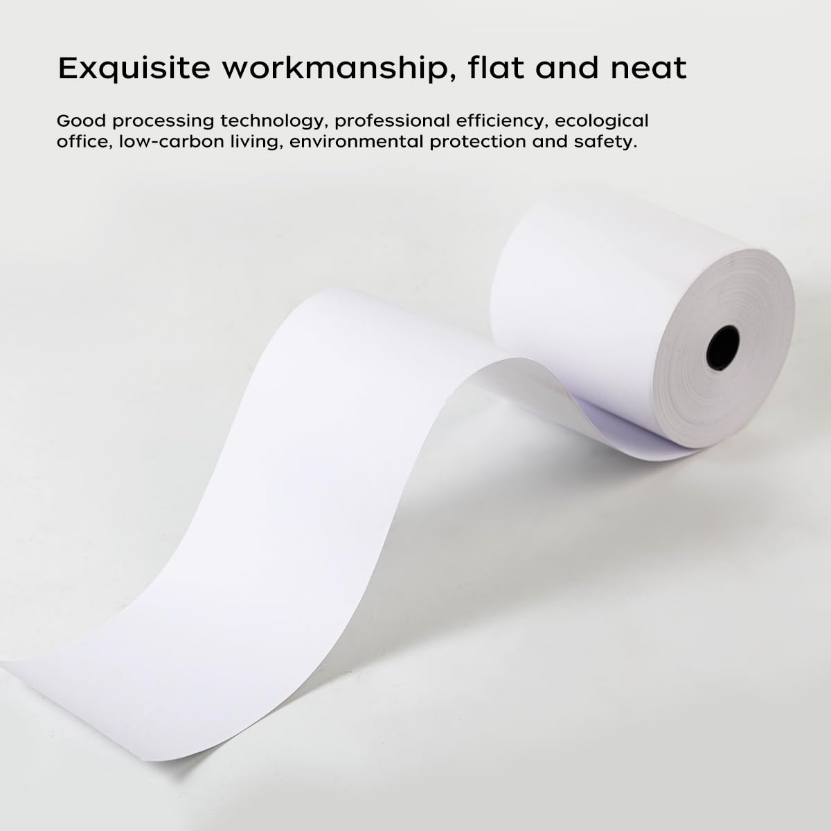 6 rolek papieru termicznego klasy premium, 80 x 80 mm, rolki kasowe, do drukarki EPOS, terminala POS i systemu kasowego, rdzeń papieru: Ø 13 mm, nie zawiera BPA, kolor biały