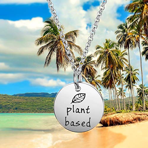 Image of Plant Based Vegan Charm Bracelet Vegetarian Jewelry Vegan Gift