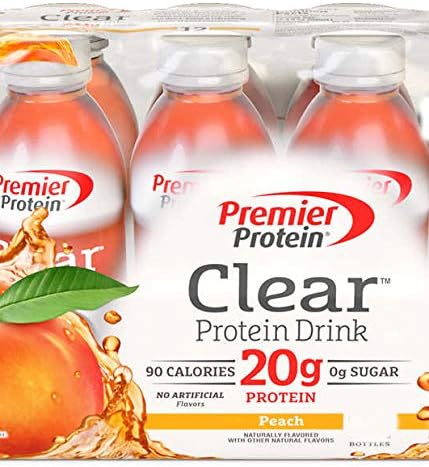 Premier Protein Clear Drinks Peach 6 CT 16.9 oz
