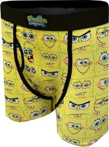 BioWorld Merchandising Mens SpongeBob Squarepants Moods Boxer Briefs - Main Image