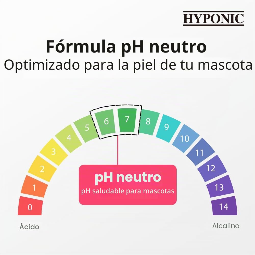 HYPONIC Champú para Perros de Terapia Natural hipoalergénico (iluminación, 10.1 oz) - Champú para Perros iluminador Cotton-Blossom Azul