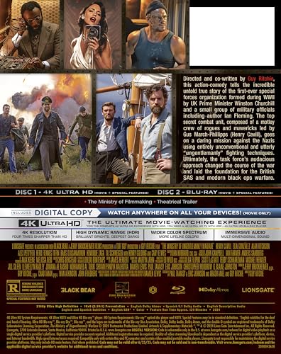 Image of The Ministry of Ungentlemanly Warfare 4K + Bluray + Digital Amazon Steelbook [4K UHD]