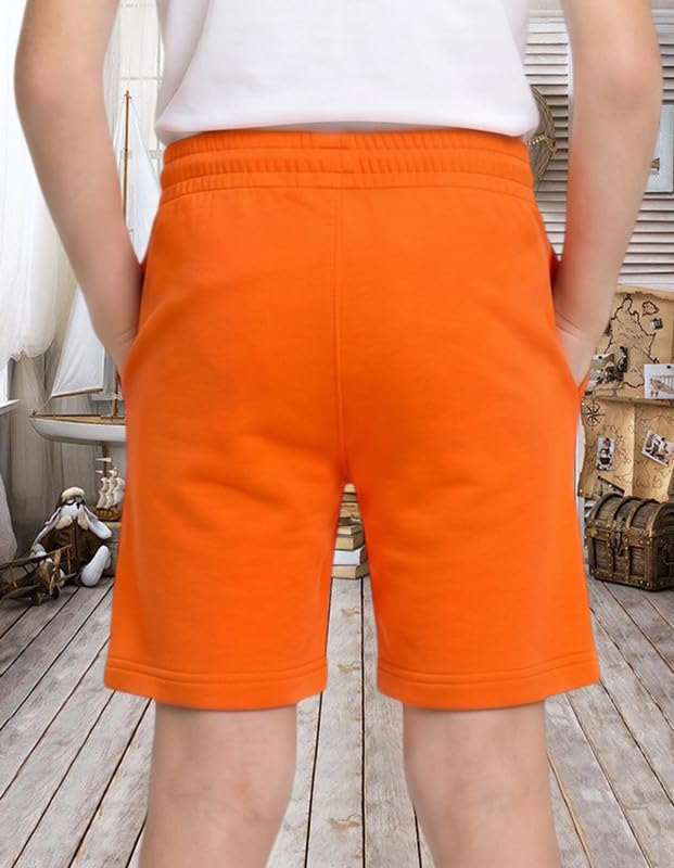 Image of Nusyl Solid & Printed Cotton Blend Shorts for Boys | Comfortable Casual Shorts | Soft Breathable Fabric with Elastic Waistband | Relaxed Fit | 2-16 Years | Multiple Colors