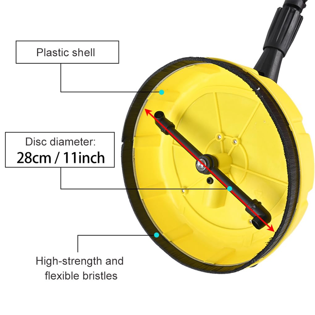 Cepillo Giratorio de Mango Largo para Limpiador de Patio K3, Accesorios para hidrolavadoras, ABS, para K4