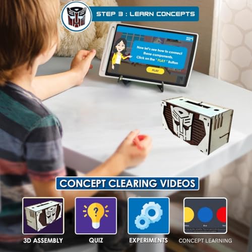 Image of Transformer Acoustic Speaker DIY Kit | Build, Learn & Play | STEM Toy for Kids Age 6+ | Sound Learning Kit with Transformers Design | Fun Educational Game