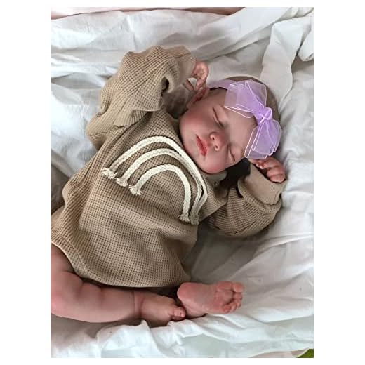 Pinky Reborn - Muñeca reborn hiperrealista de 50 cm, hecha a mano con silicona y con un peso similar al de los bebés de verdad, ideal como regalo