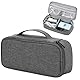 Teskyer Kabeltasche Organizer, Kabel Organizer Tasche, Reise Essentials Elektronik Zubehör Organizer, Protable Tech Pouch für Ladegeräte, Kabel, Power Bank, SM13 - Dunkelgrau