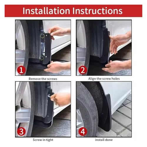 Guardabarros Passat B6 B7 B8 de 4 unidades para protección de neumáticos 2011-2014 4