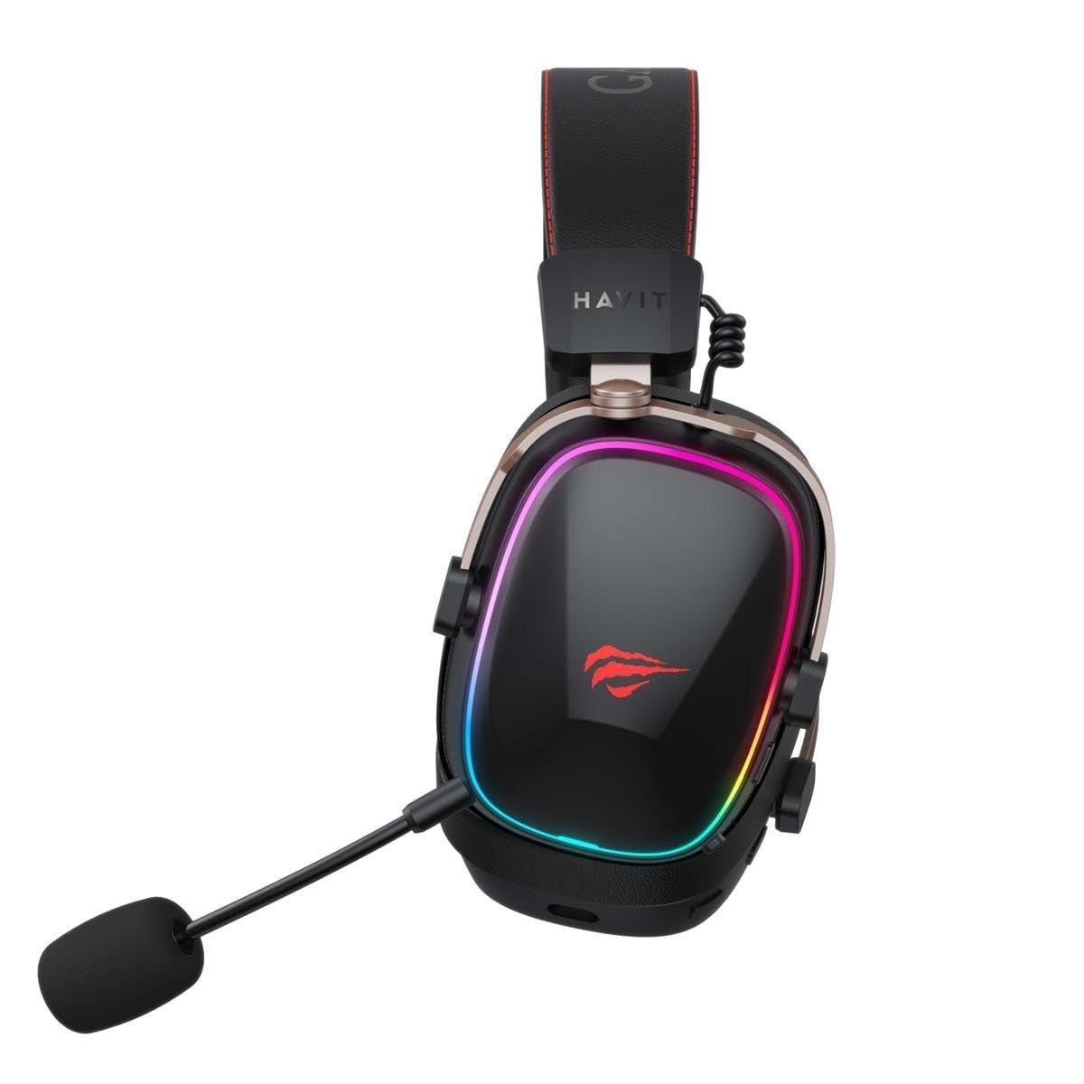 Havit H2039BG Cuffie da gioco rosse