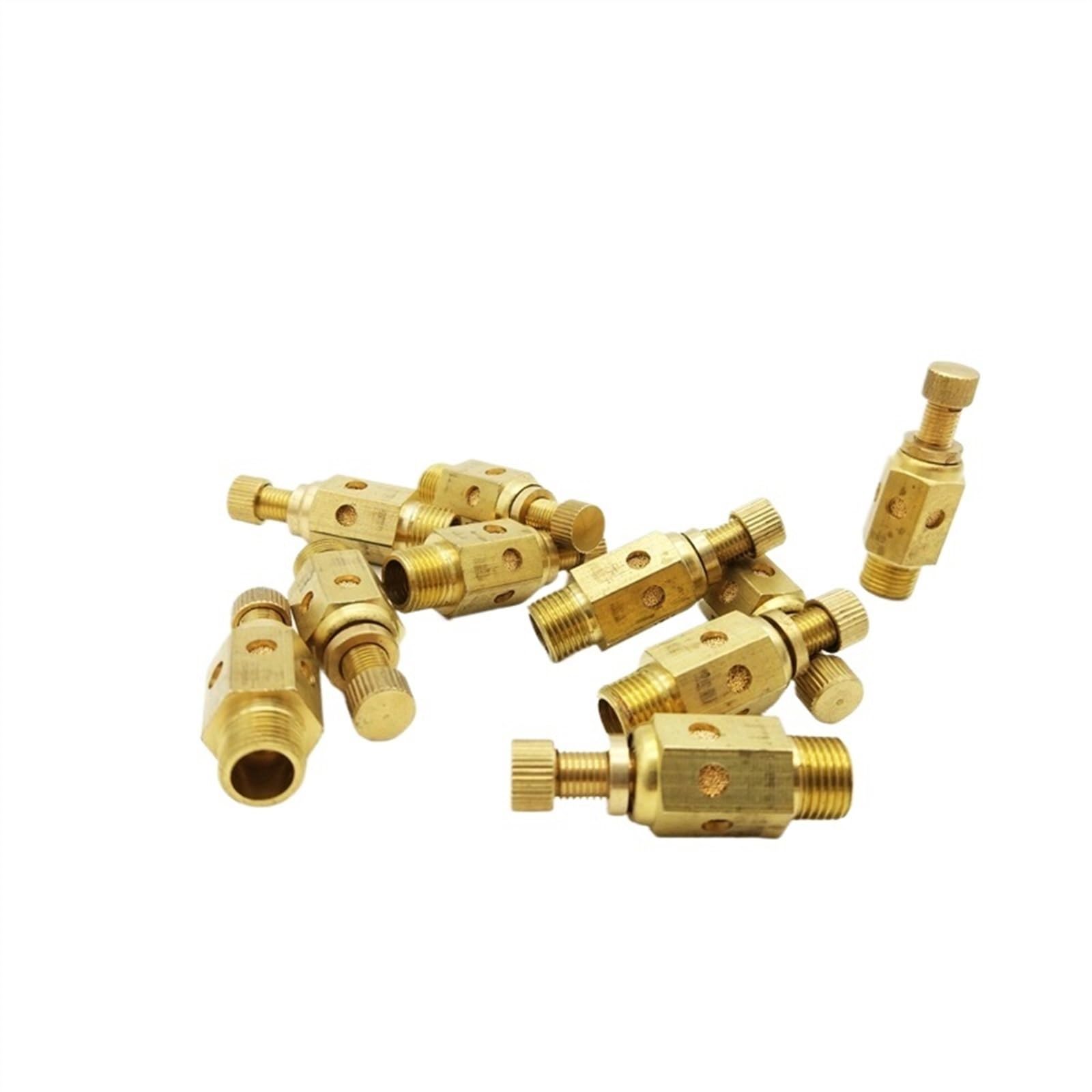 10 pièces/lot C Type 1/8 1/4 3/8 1/2 3/4 1 silencieux d'échappement papillon des gaz pneumatique en laiton silencieux ( Size : 1/8" )