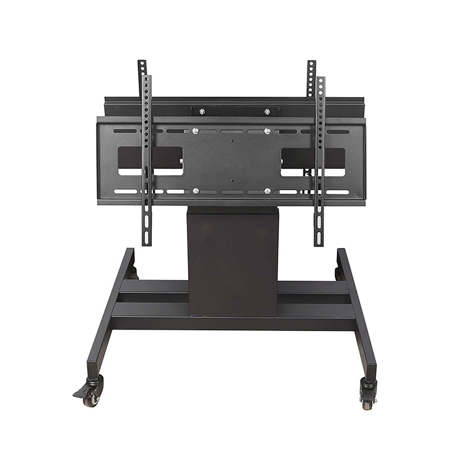 asdchZen Low Height Monitor Cart For 32-65 Inch Tvs,Mobile Tv Mount Stand Holds Two Screen,0-20° Angle Adjustment,Hold Up To 45Kg/99Lbs