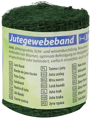 Floraworld Jutegewebeband Classic, Dunkelgrün, 300 x 6 x 6 cm Cover