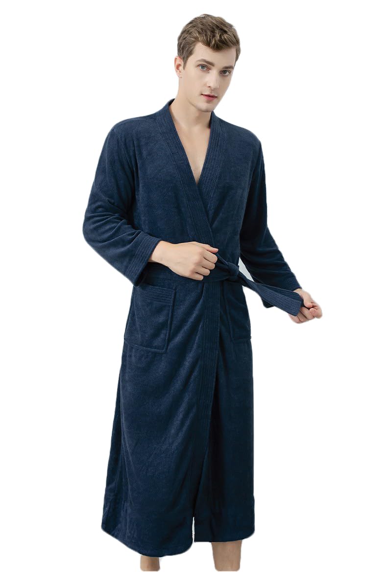 GenericMen's Robe, Toweling Bathrobe,Kimono Spa Bathrobe