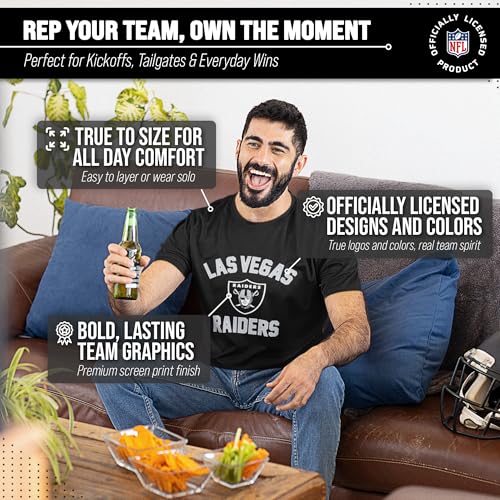 Image of NFL Gameday Cotton Blend T-Shirt for Men and Women - Licensed