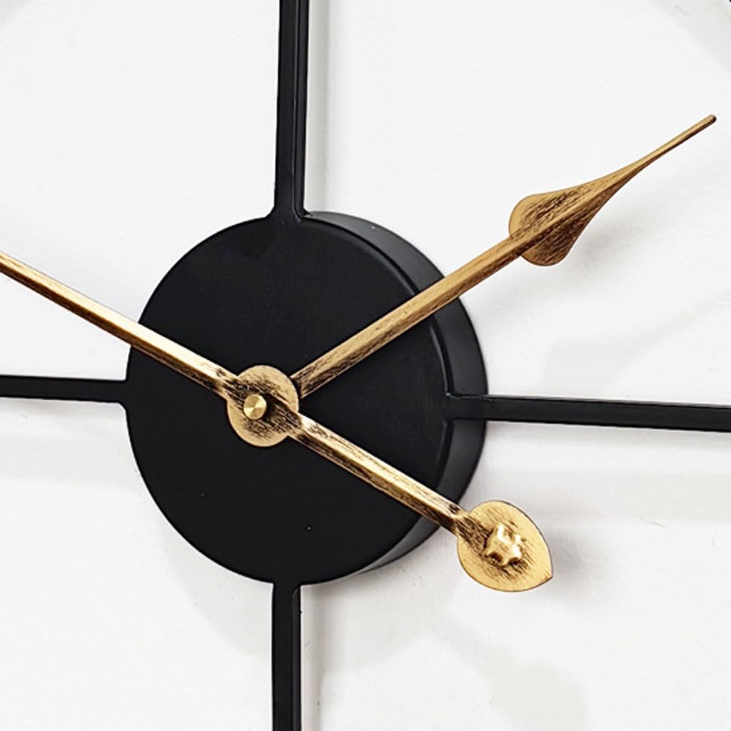 Orologio da parete Orologio da parete rotondo europeo creativo in metallo for la casa, soggiorno, sala da pranzo, studio, orologio da esterno Reloj De Pared