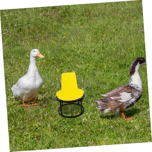 Support métal pour nourrisseur et abreuvoir de poules robuste - 4
