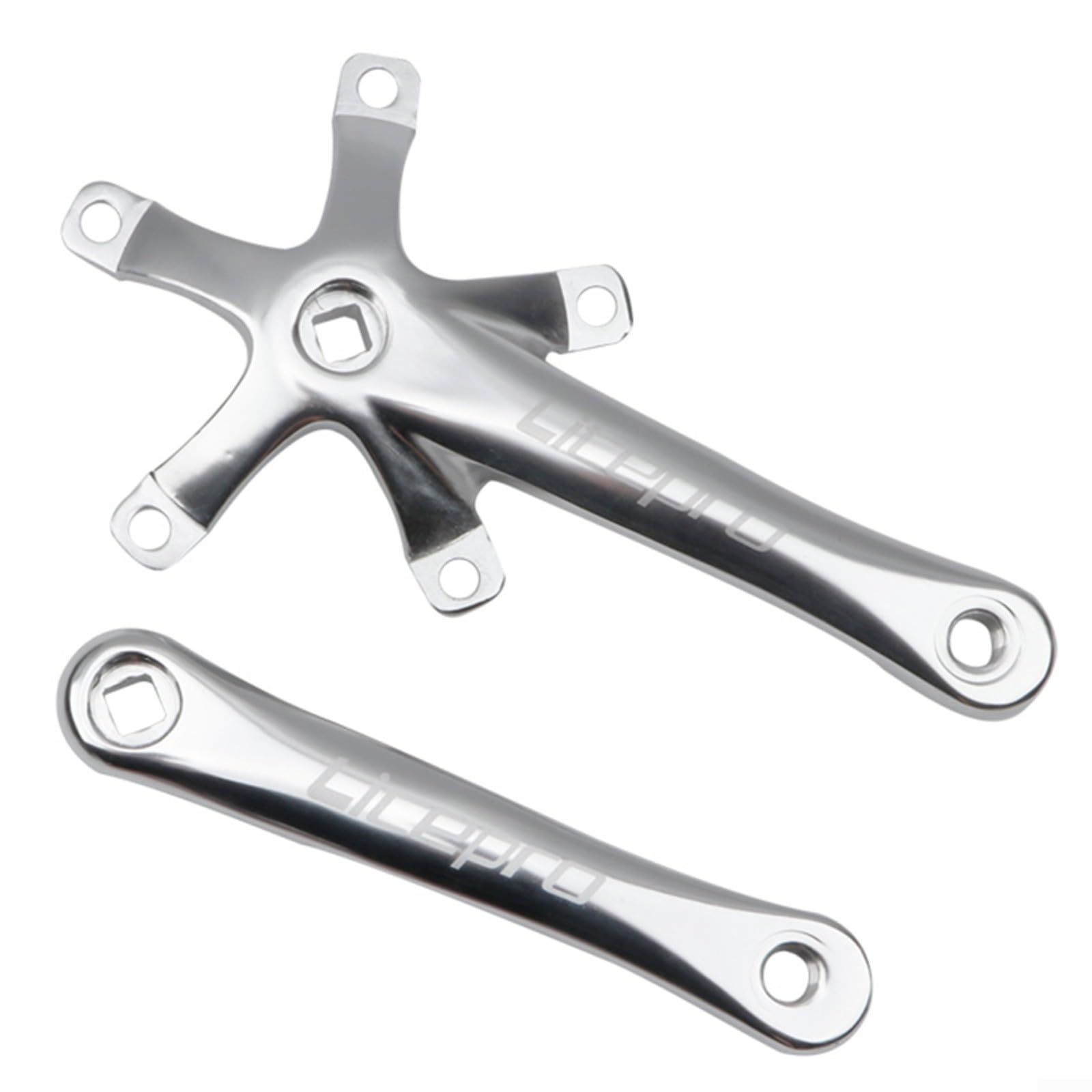 Pedivella/corona per bici, in lega di alluminio, 170 mm, accessorio per bicicletta a velocità singola da strada e mountain bike (manovella nera)