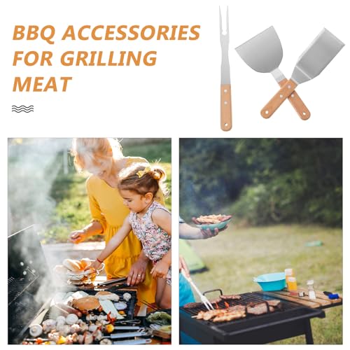 Set de 3 utensilios para BBQ VOSAREA miniatura 3