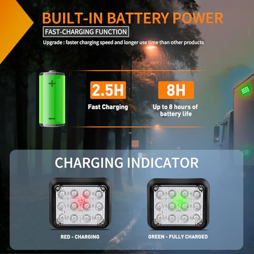 Image of Nilight 12LED Magnetic Wireless Trailer Lights 2PCS Green