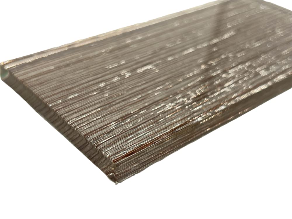 TDPW-GLTR-423 Metallic Look 3x6 Glitter Glass Subway Wall Tile for Kitchen Backsplash, Accent Decor and Bathroom Shower (88 Pieces - 10.76 Sqft/Box) (Bronze) (NO Peel and Stick)