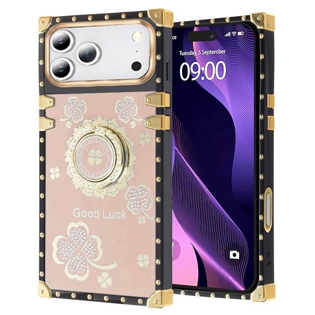 Coque iPhone 17 Pro avec anneau support pour appels vidéo