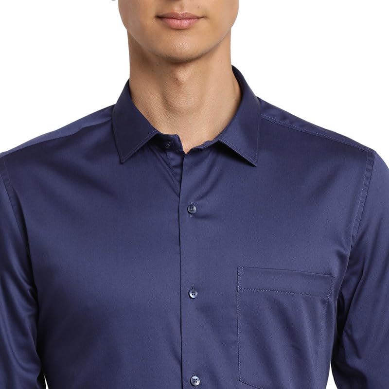 Image of Turtle Men Cotton Solid Slim Fit Ceremonial Shirts