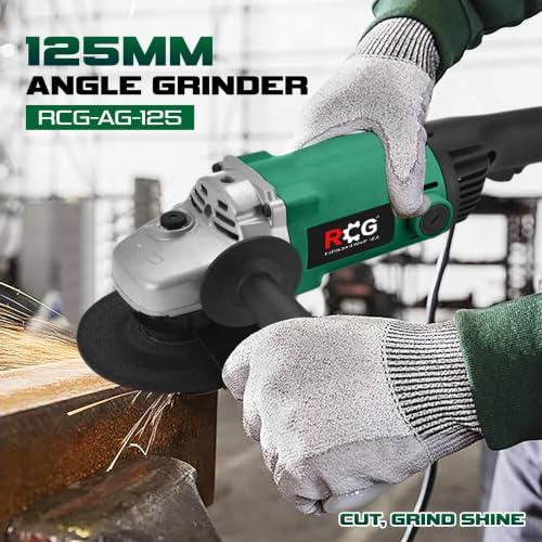 Image of RCG - (RCG-AG-125) 125mm Angle Grinder, Heavy Duty Electric Metal Cutter