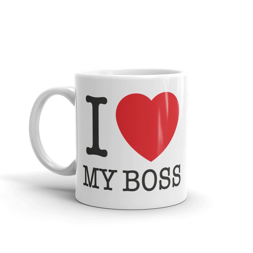 Dv Mugs Ltd Multi I Love My Boss Mug - Funny Gift Idea Secret Santa Joke Office Work Manager #5458