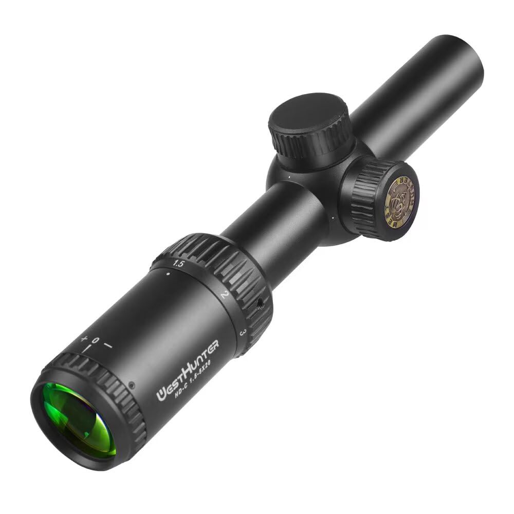 Mira Telescópica Compacta WestHunter Optics HD-C 1.5-5x20 SFP 25.4 mm Segundo Plano Focal 1/2 MOA