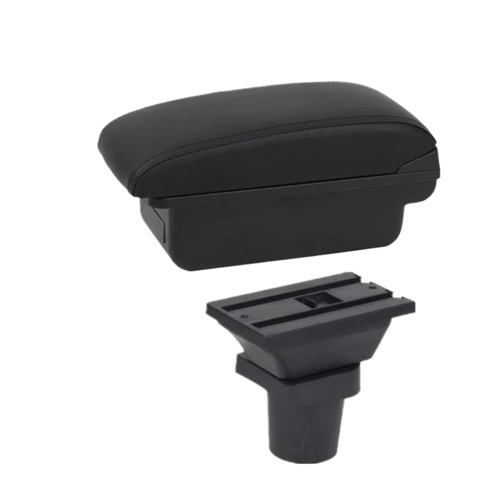 REOKIP For Toyota For Yaris For Vitz 5-door Hatchback 1998-2011 2005 2006 2007 2008 2009 2010 Car Armrest Box Central Storage Box Car Arm Rest Box(A1 black line No USB)