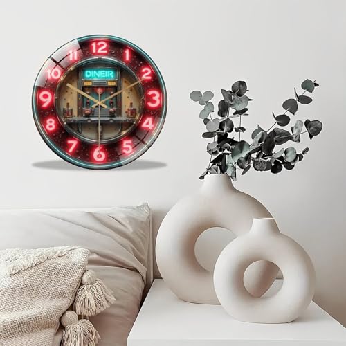 Reloj de Pared Redondo de Vidrio Templado 12 Pulgadas miniatura 4
