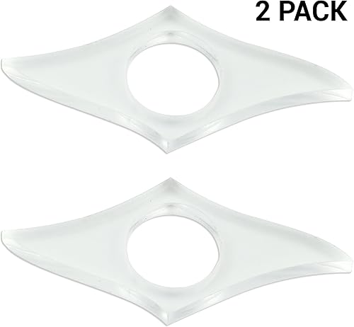 Miniatura 2 de Esparcidor de página transparente de 2 piezas, anillos transparentes y ligeros para marcapáginas para el pulgar, herramienta para abridor de libros