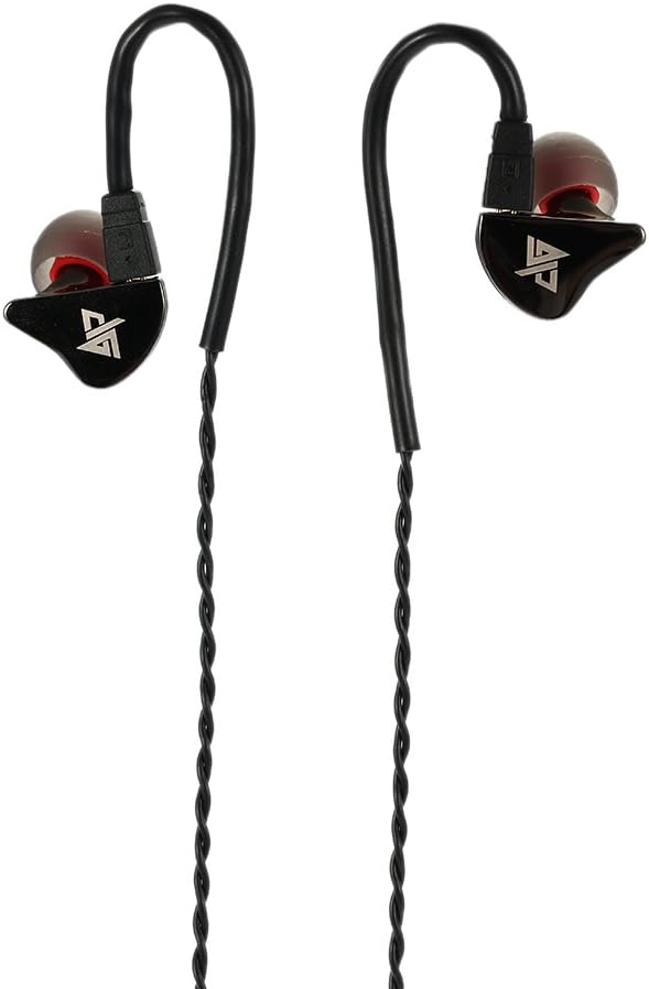 AUGLAMOUR Original R8 HIFI Music Headphone Super Bass Stereo Earphone In-ear Metal Headset DIY with Ear Hook Black + Earphone Box for iPhone 6s 6 iPad Samsung S5 S4 Note 5 4 other 3.5mm audio devices