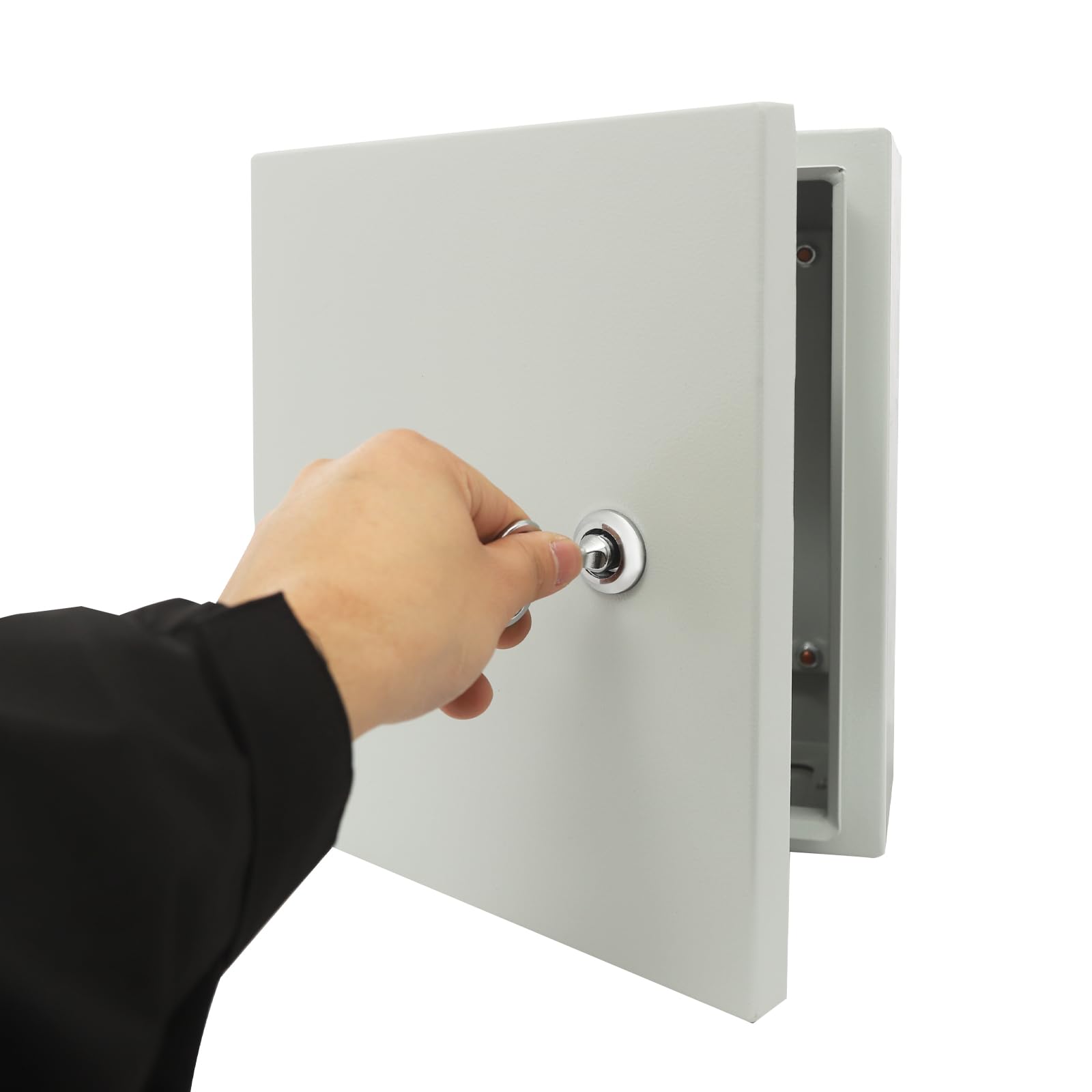 Verteilerkasten Verteilerdose 25 * 15 * 30cm Elektrische Box mit Schloss | mit IP50-55, korrosionsbeständig für Baustelle, Gewerbe, Haushalt, öffentliche Einrichtungen