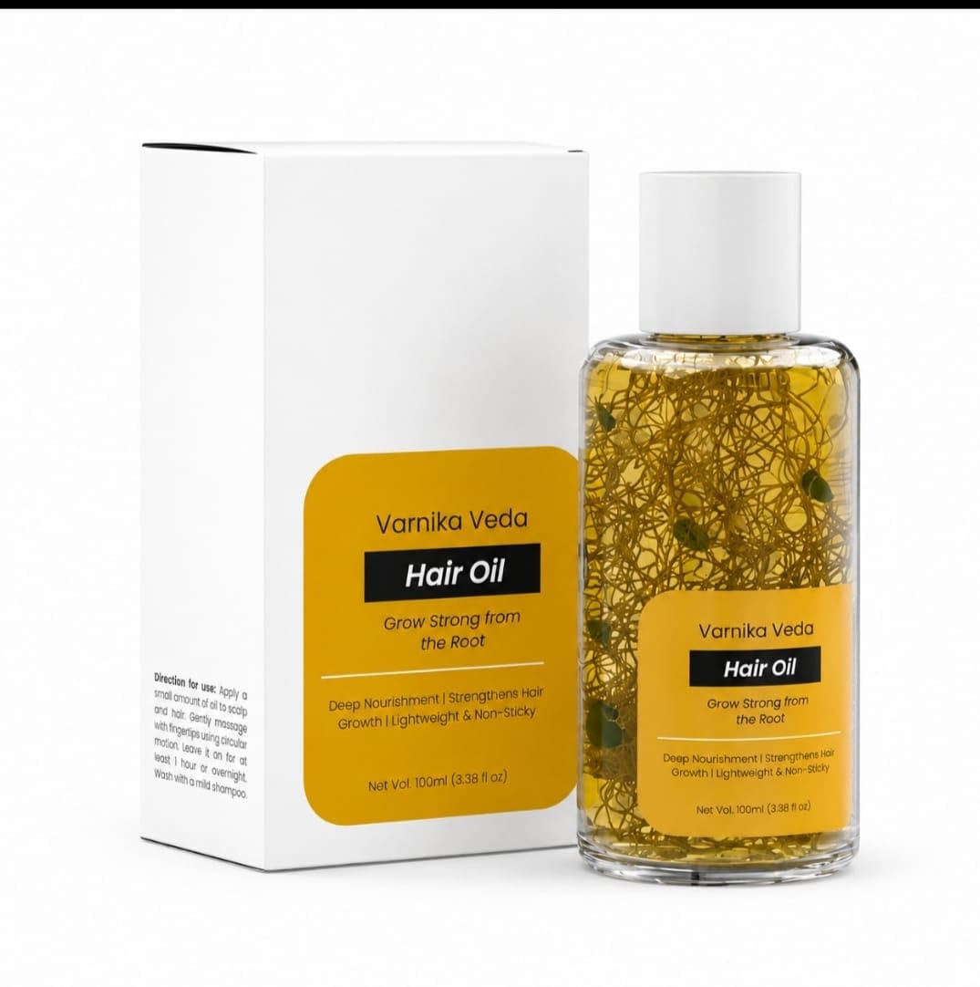 Varnika Veda Hair Oil for Women, 100ml | Deep Nourishment, Lightweight & Non-Sticky-image-4