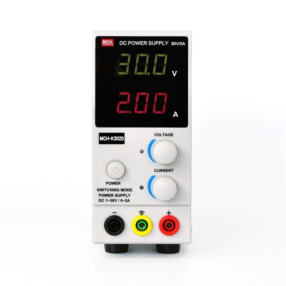 Fuente de alimentación variable, Fuente de alimentación regulada DC 30V ajustable Fuente de alimentación de reparación de teléfono móvil ajustable continua MCH-K302D(220V)