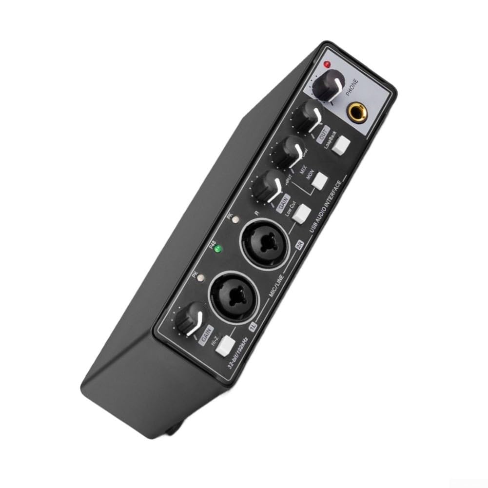 Interfaz de audio USB profesional, tarjeta de sonido de 32 bits/192 K para
