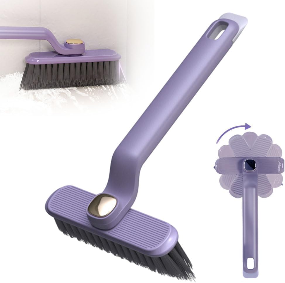 Image of Multi-Function Bathroom Cleaning Rotating Brush Set, 360 Rotating Scrubber, Powerful Tile & Floor Cleaning Brush, Toilet Sink Tub Scrubber, Ergonomic Handle,Home Cleaning Tool
