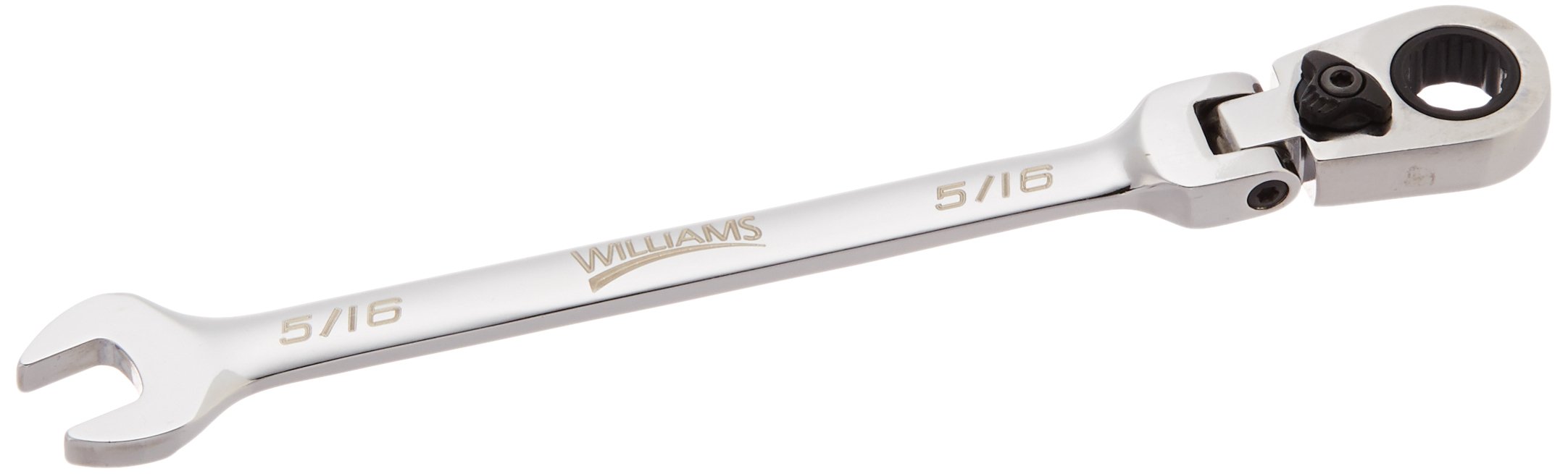 Williams 1210RCF 516-Inch Flex Head Reversible Ratcheting Comb Wrench, 12 Point