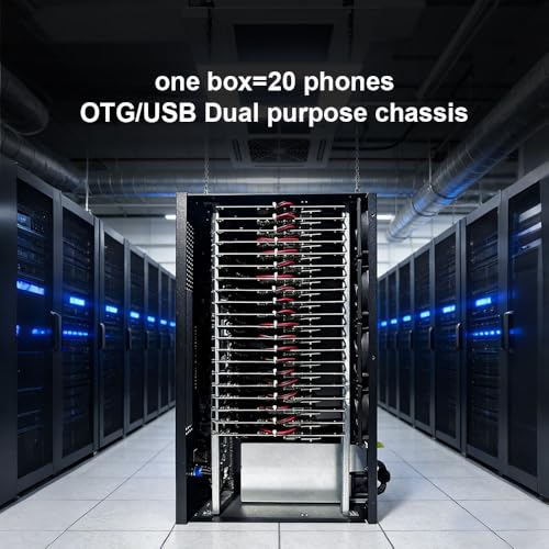Image of Android Phone Farm Server Box System Farming Machines Hub USB Setup Click Phones Farming S20 S8 S9 S10 Note8 Note9 Note10 (f926)
