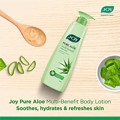 Image of JOY Pure Aloe | Multi-Benefit Aloe Vera Body Lotion | Soothes, hydrates & freshens | Natural Skin Moisturizer for Body | For Normal to oily skin | 400 ml
