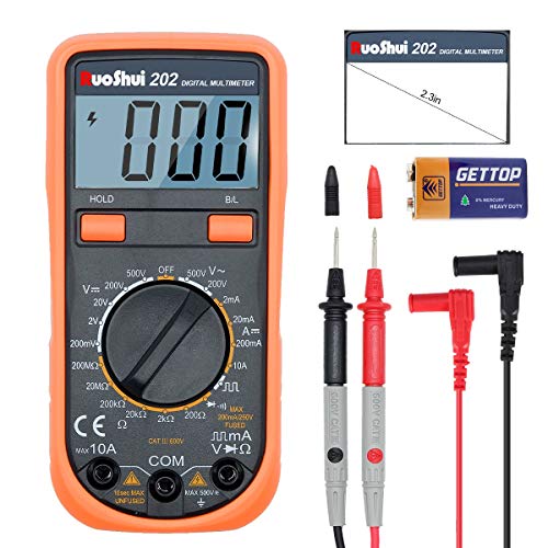 Ruoshui Multimetro Digitale, 2000 Conteggi